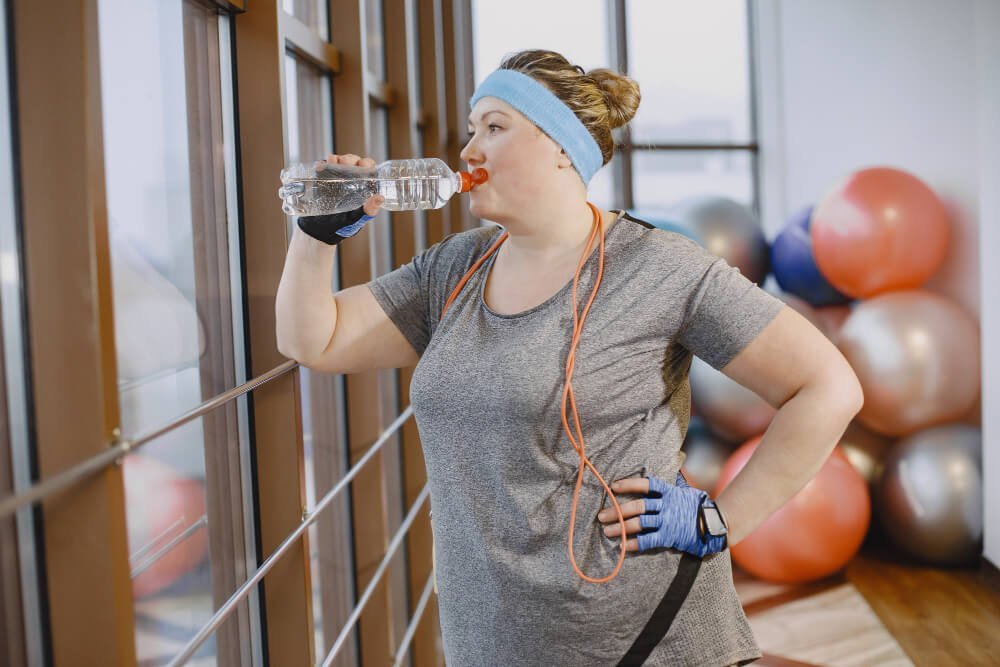 How to lose upper belly fat at home water